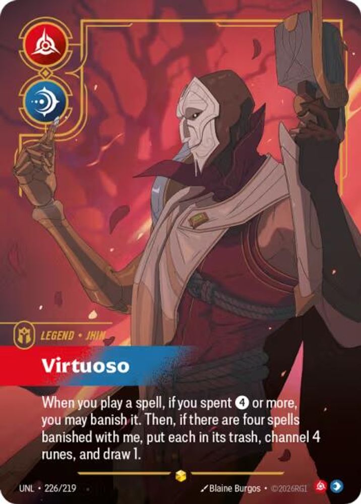 Jhin - Virtuoso (Overnumbered) (226/219) - Riftbound Unleashed
