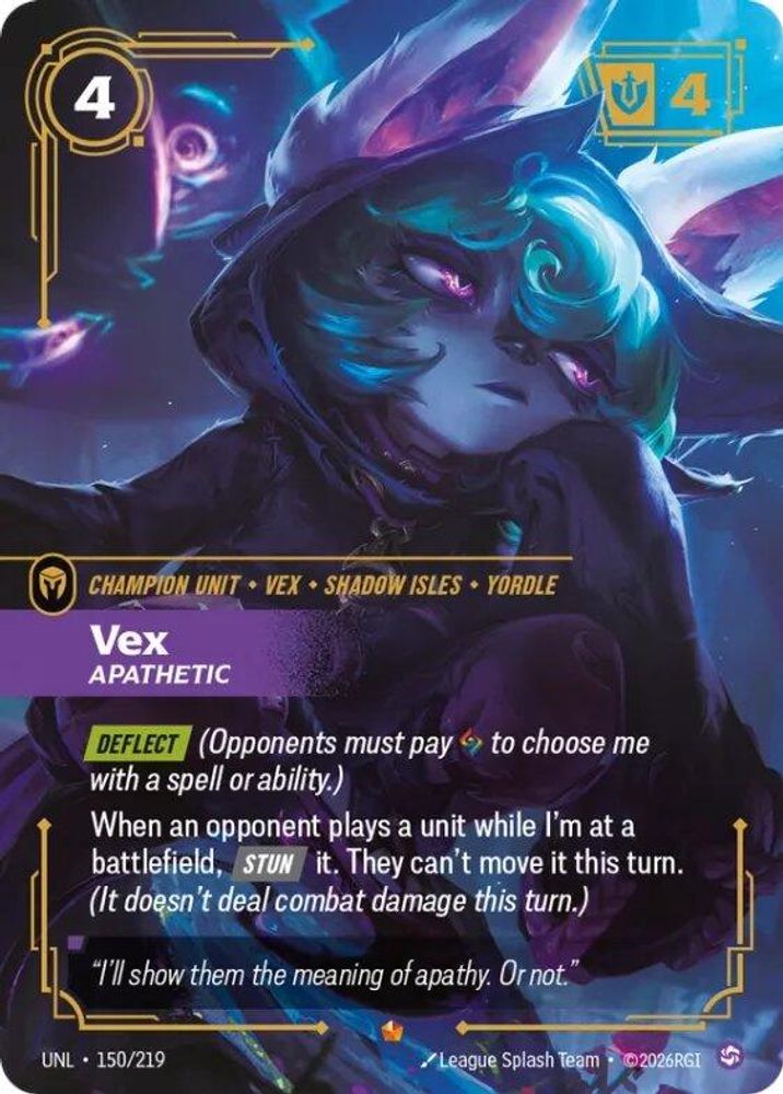 Vex - Apathetic (150/219) Epic - Riftbound Unleashed