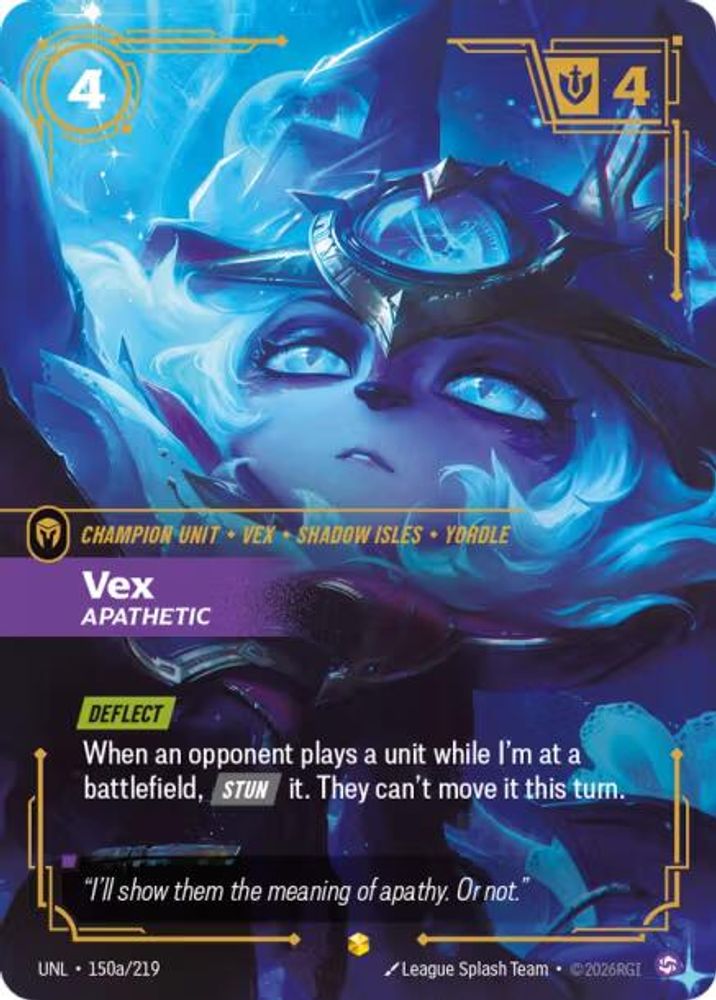 Vex - Apathetic (Alternate Art) (150a/219) - Riftbound Unleashed