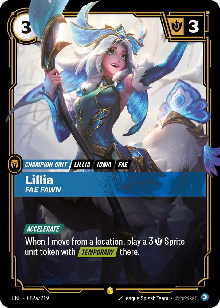 Lillia - Fae Fawn (Alternate Art) (082a/219) - Riftbound Unleashed