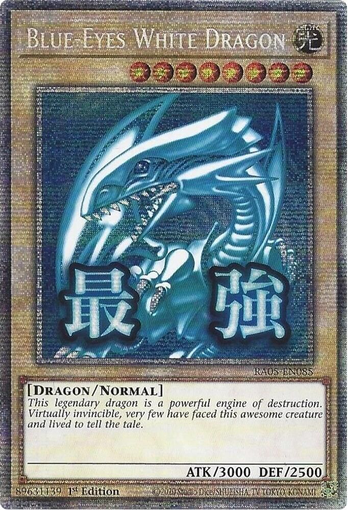 [STARLIGHT RARE] Blue-Eyes White Dragon - (RA05-EN085) - 1st Edition