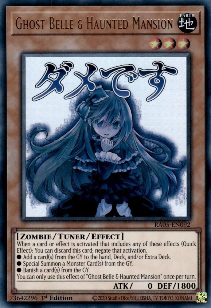 Ghost Belle & Haunted Mansion - (RA05-EN092) - Ultra Rare 1st Edition