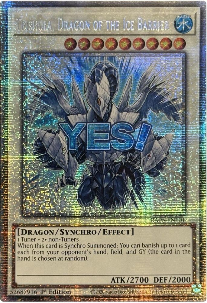[STARLIGHT RARE] Trishula, Dragon of the Ice Barrier - (RA05-EN101) - 1st Edition