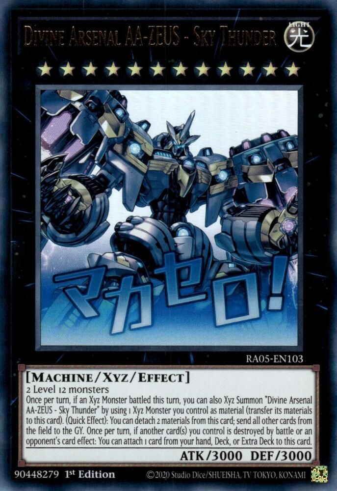 Divine Arsenal AA-ZEUS - Sky Thunder - (RA05-EN103) - Ultra Rare 1st Edition