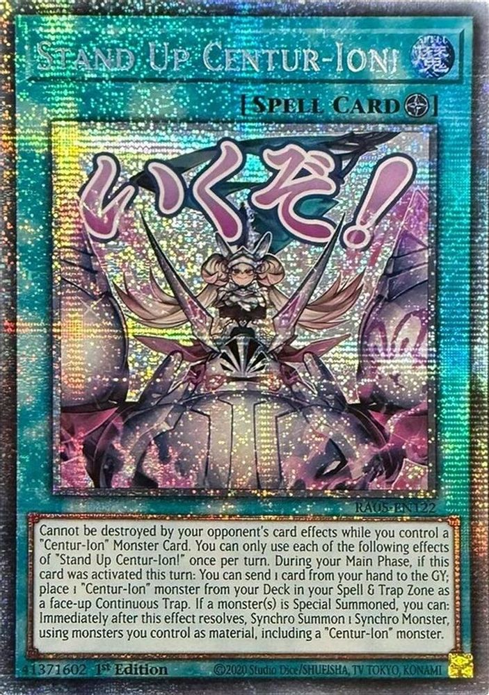 [STARLIGHT RARE] Stand Up Centur-Ion! - (RA05-EN122) - 1st Edition