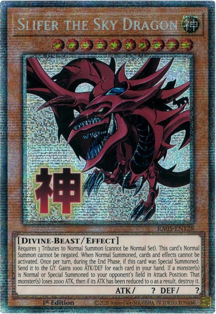 [STARLIGHT RARE] Slifer the Sky Dragon - (RA05-EN128) - 1st Edition