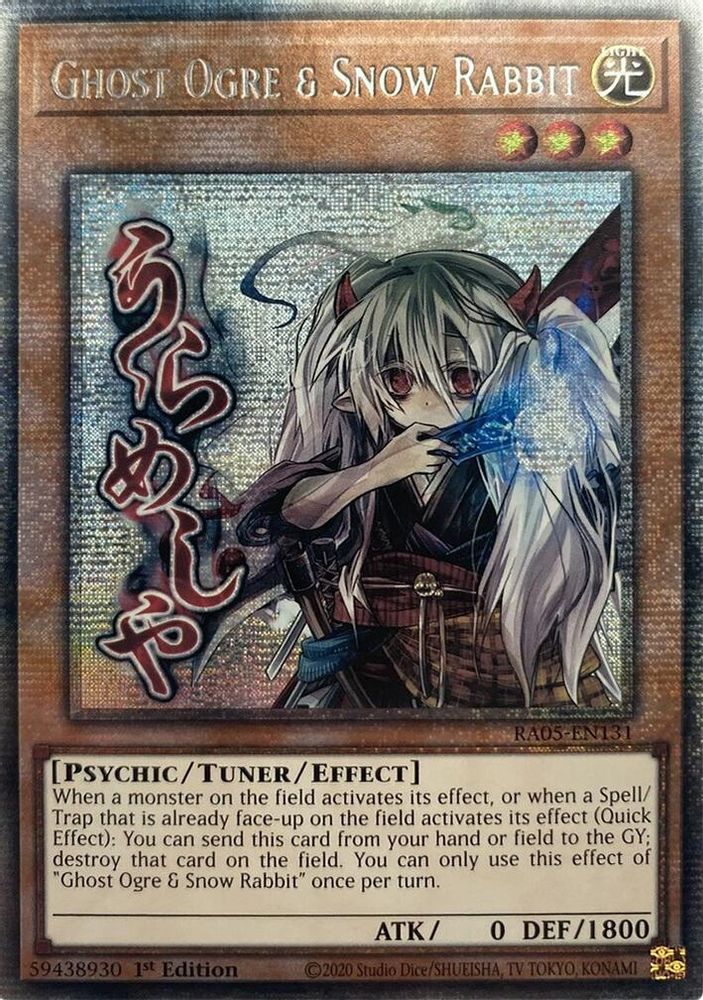 [STARLIGHT RARE] Ghost Ogre & Snow Rabbit - (RA05-EN131) - 1st Edition