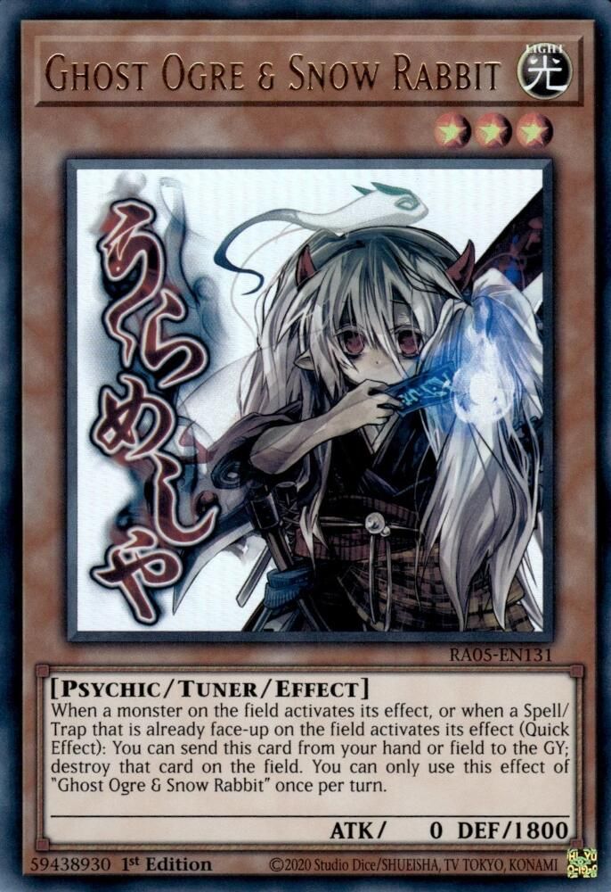 Ghost Ogre & Snow Rabbit - (RA05-EN131) - Ultra Rare 1st Edition