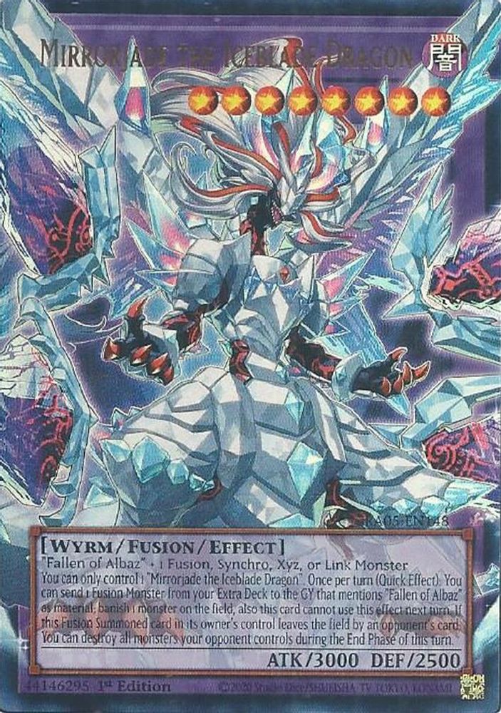 [OVERFRAME] Mirrorjade the Iceblade Dragon - (RA05-EN148) - Ultra Rare 1st Edition