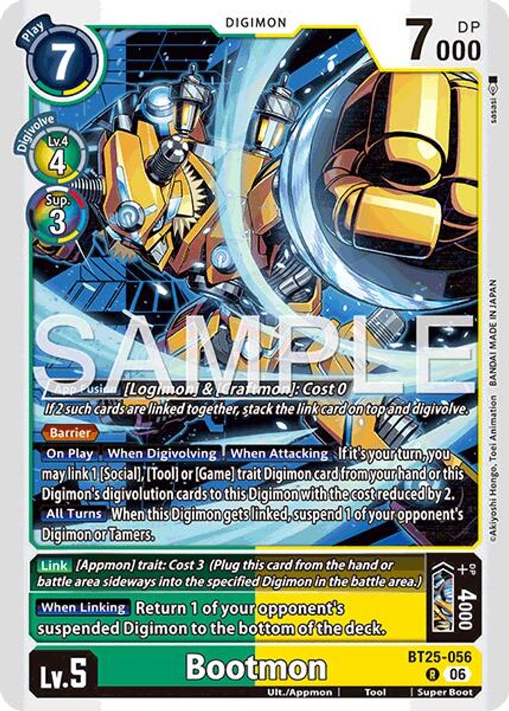 Bootmon (BT25-056) Rare - Digimon Dual Revolution