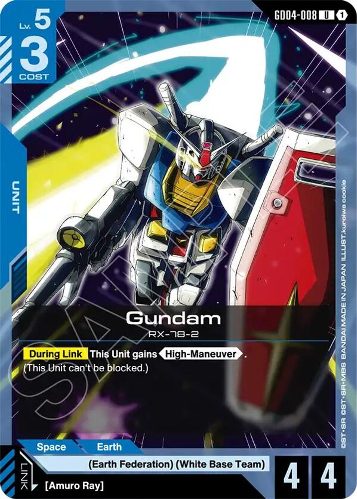 PLAYSET (4) 4x Gundam (GD04-008) (GD04-008) [UC] - Gundam Phantom Aria