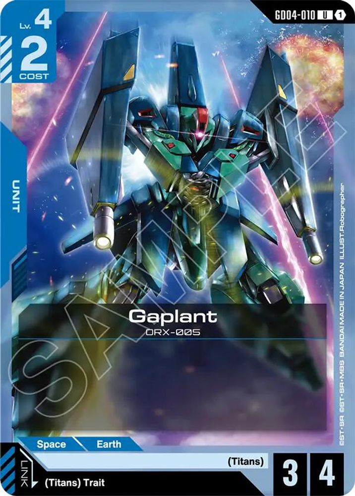PLAYSET (4) 4x Gaplant (GD04-010) [UC] - Gundam Phantom Aria