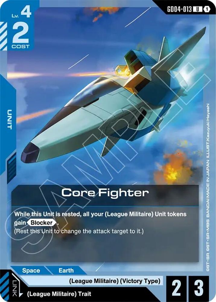 PLAYSET (4) 4x Core Fighter (GD04-013) [UC] - Gundam Phantom Aria