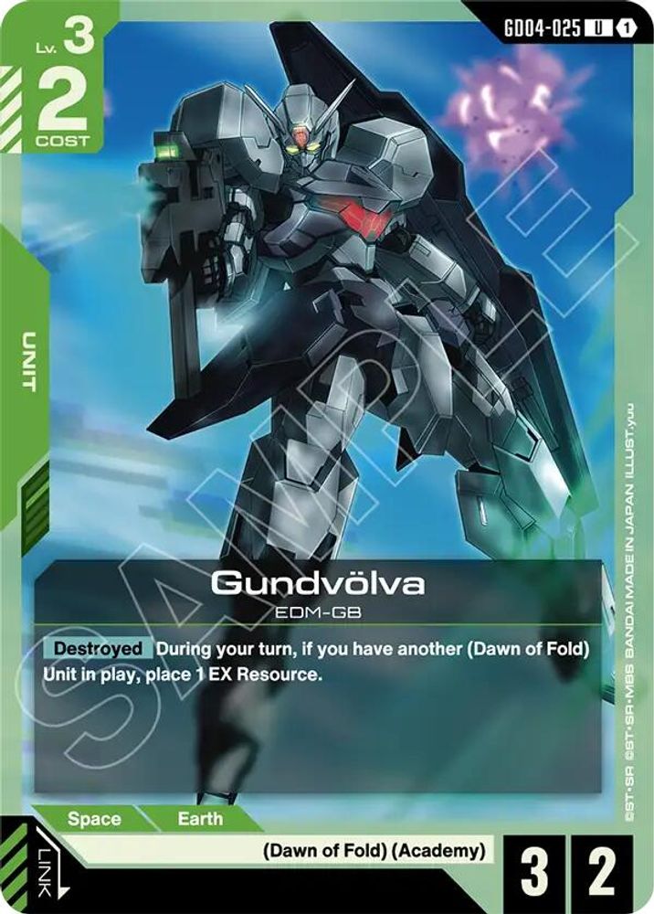 PLAYSET (4) 4x Gundvolva (GD04-025) [UC] - Gundam Phantom Aria