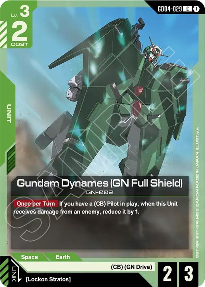 PLAYSET (4) 4x Gundam Dynames (GN Full Shield) (GD04-029) [C] - Gundam Phantom Aria