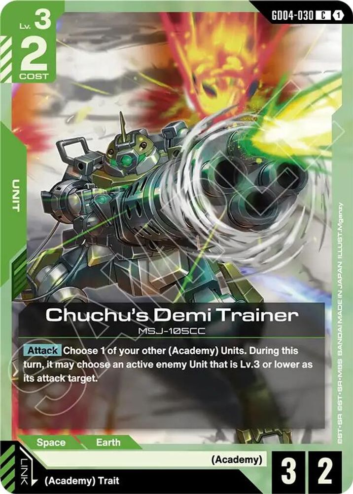 PLAYSET (4) 4x Chuchu's Demi Trainer (GD04-030) [C] - Gundam Phantom Aria