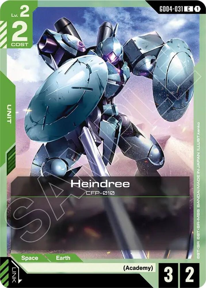PLAYSET (4) 4x Heindree (GD04-031) [C] - Gundam Phantom Aria