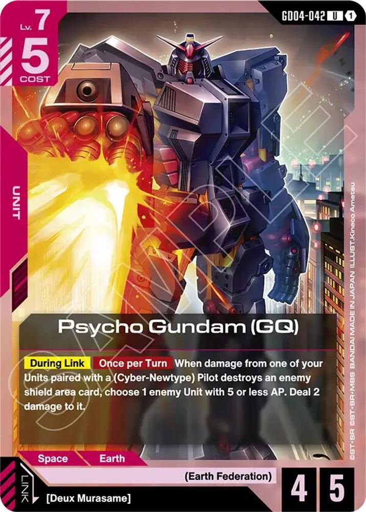 PLAYSET (4) 4x Psycho Gundam (GQ) (GD04-042) [UC] - Gundam Phantom Aria