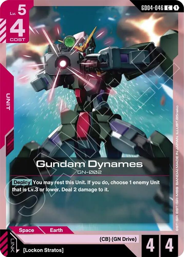 PLAYSET (4) 4x Gundam Dynames (GD04-046) [C] - Gundam Phantom Aria