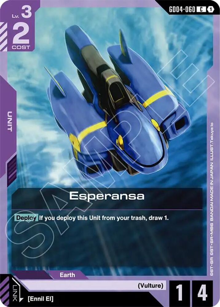 PLAYSET (4) 4x Esperansa (GD04-060) [C] - Gundam Phantom Aria