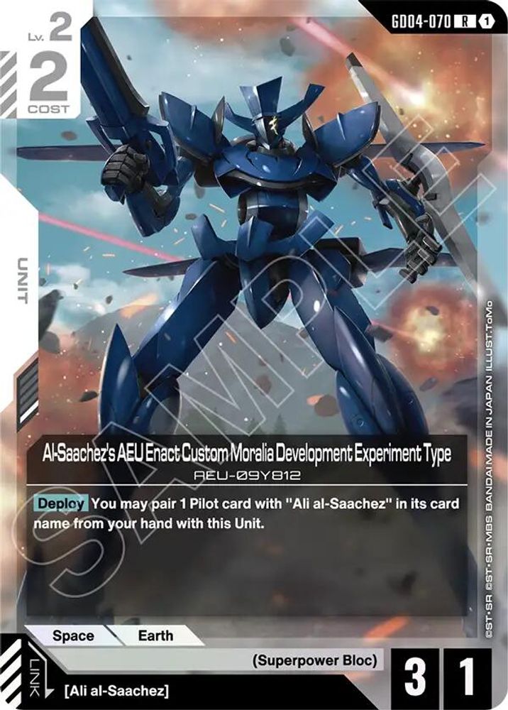 Al-Saachez's AEU Enact Custom Moralia Development Experiment Type (GD04-070) [R] - Gundam Phantom Aria
