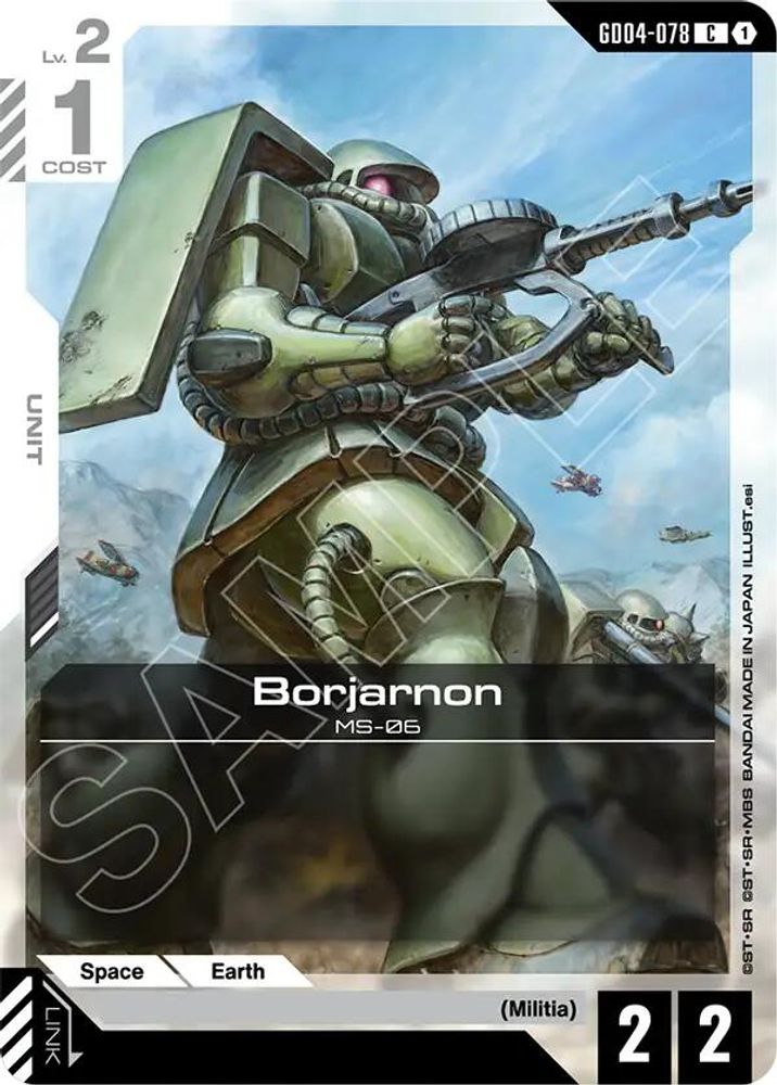 PLAYSET (4) 4x Borjarnon (GD04-078) [C] - Gundam Phantom Aria