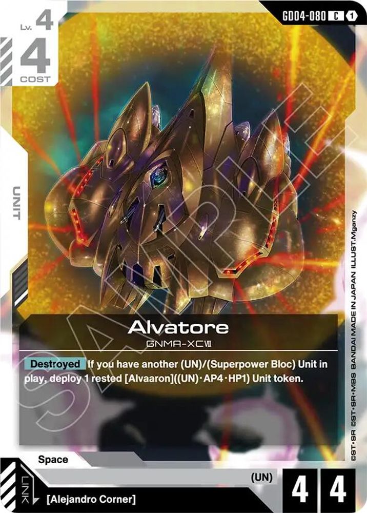 PLAYSET (4) 4x Alvatore (GD04-080) [C] - Gundam Phantom Aria