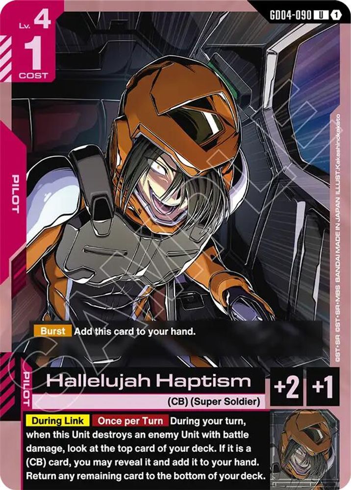 PLAYSET (4) 4x Hallelujah Haptism (GD04-090) [UC] - Gundam Phantom Aria