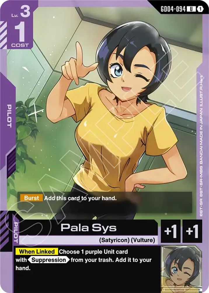 PLAYSET (4) 4x Pala Sys (GD04-094) [UC] - Gundam Phantom Aria