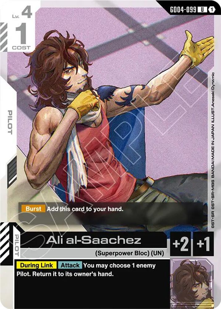 PLAYSET (4) 4x Ali al-Saachez (GD04-099) [UC] - Gundam Phantom Aria