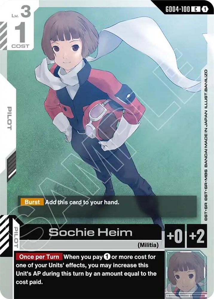 PLAYSET (4) 4x Sochie Heim (GD04-100) [C] - Gundam Phantom Aria