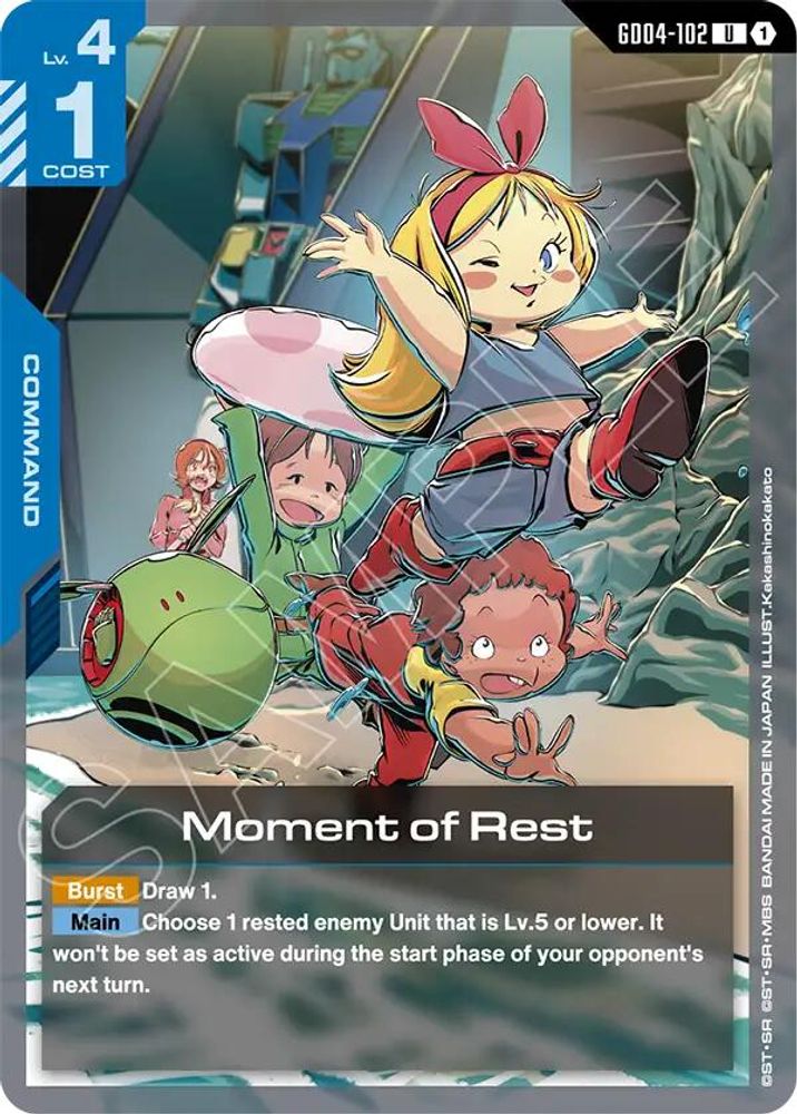 PLAYSET (4) 4x Moment of Rest (GD04-102) [UC] - Gundam Phantom Aria