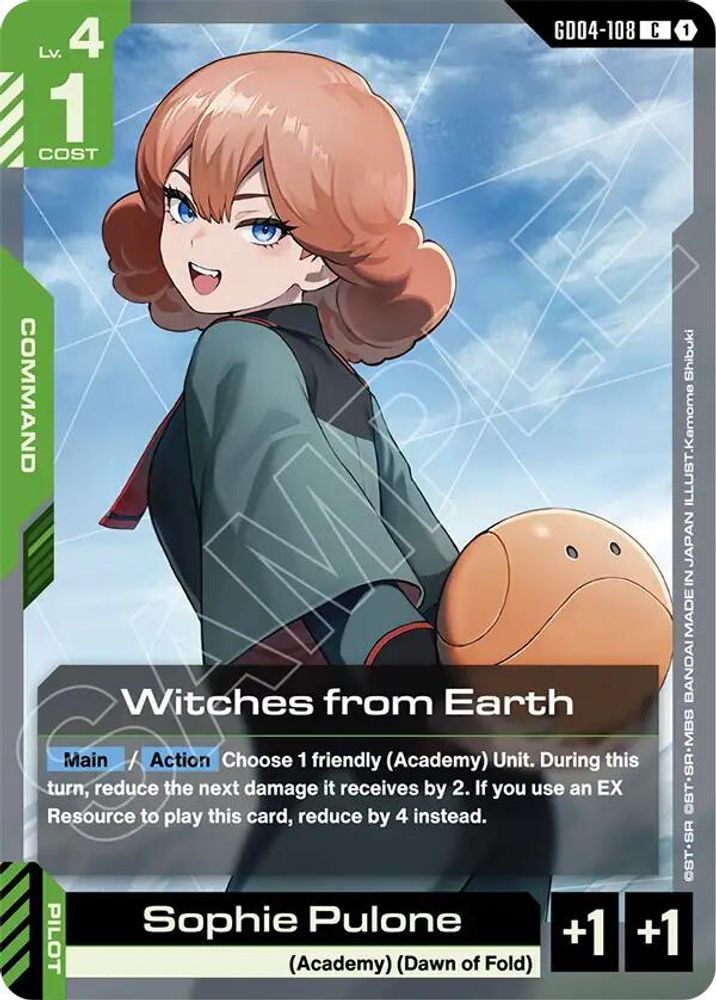PLAYSET (4) 4x Witches from Earth (GD04-108) [C] - Gundam Phantom Aria