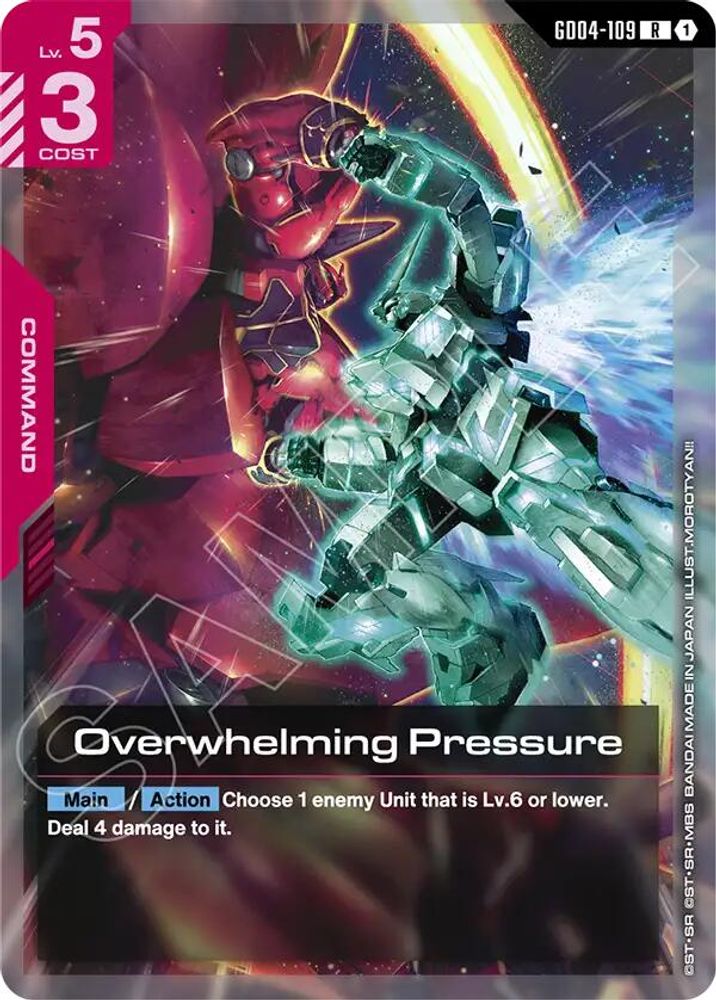 Overwhelming Pressure (GD04-109) [R] - Gundam Phantom Aria