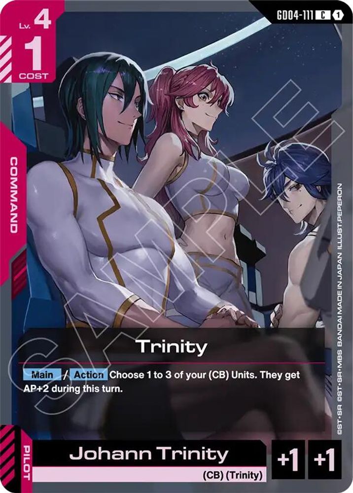 PLAYSET (4) 4x Trinity (GD04-111) [C] - Gundam Phantom Aria