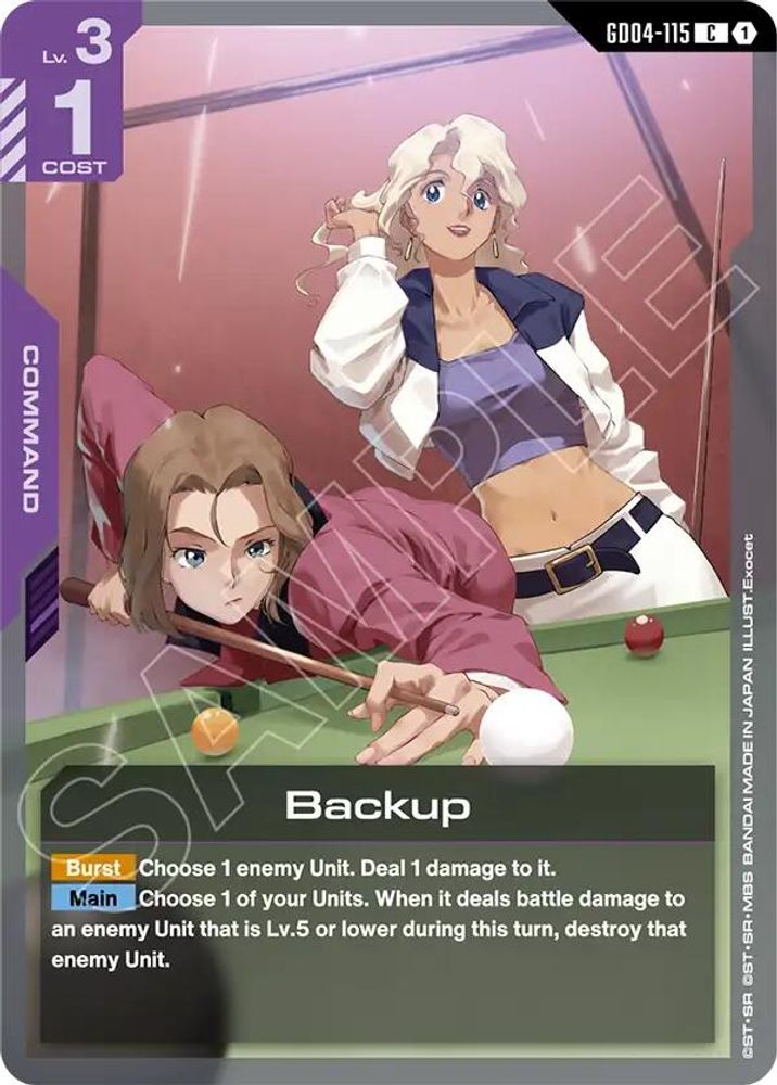 PLAYSET (4) 4x Backup (GD04-115) [C] - Gundam Phantom Aria