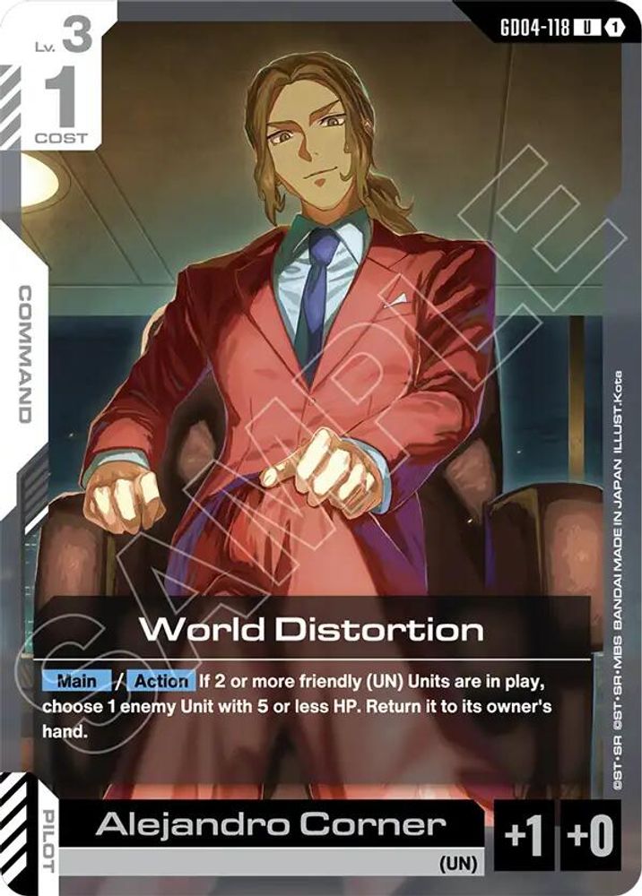 PLAYSET (4) 4x World Distortion (GD04-118) [UC] - Gundam Phantom Aria