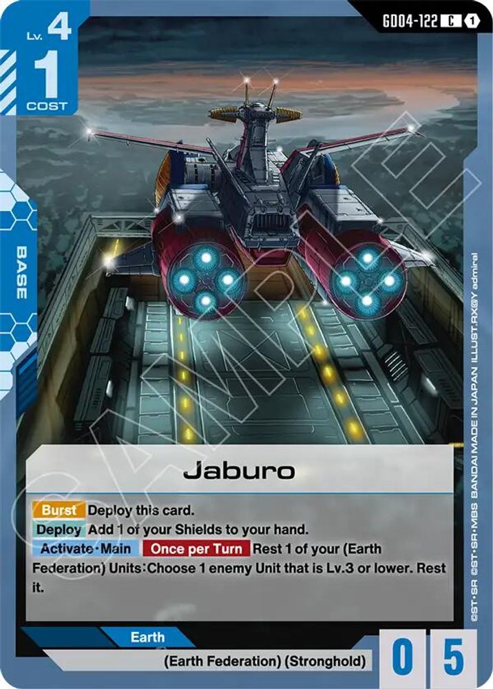 PLAYSET (4) 4x Jaburo (GD04-122) [C] - Gundam Phantom Aria