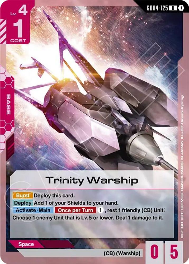 PLAYSET (4) 4x Trinity Warship (GD04-125) [UC] - Gundam Phantom Aria