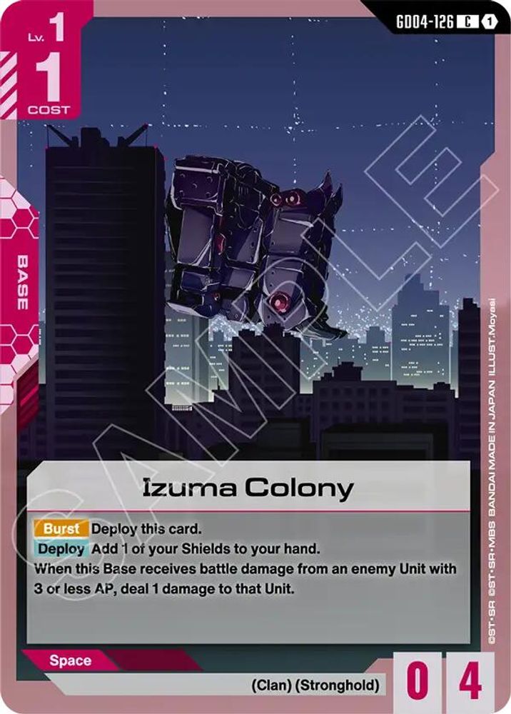 PLAYSET (4) 4x Izuma Colony (GD04-126) [C] - Gundam Phantom Aria