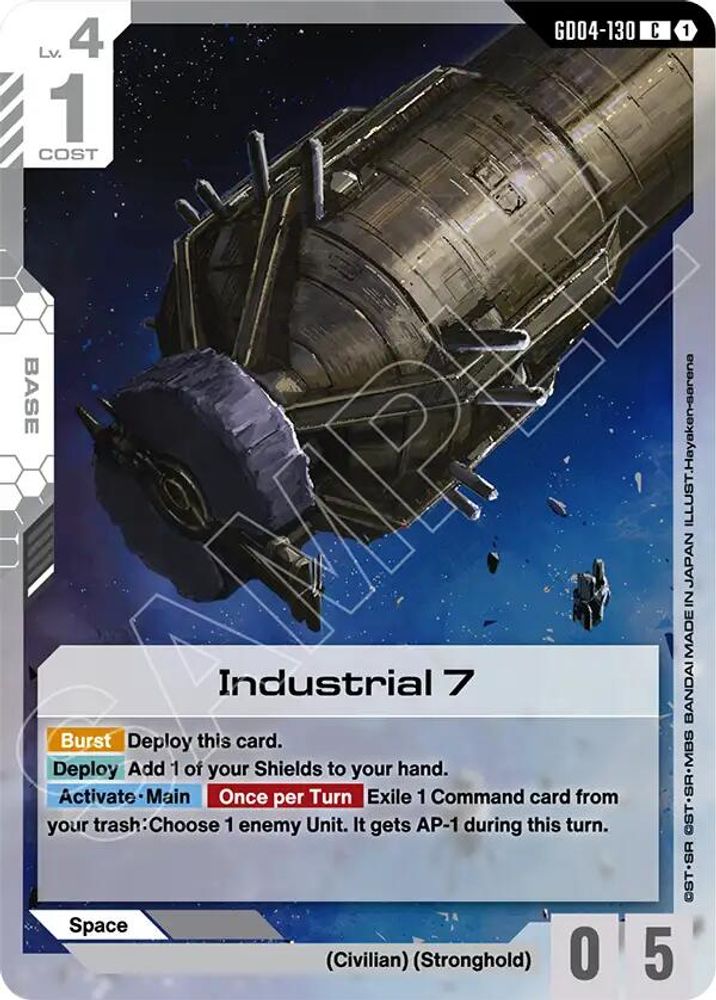 PLAYSET (4) 4x Industrial 7 (GD04-130) [C] - Gundam Phantom Aria