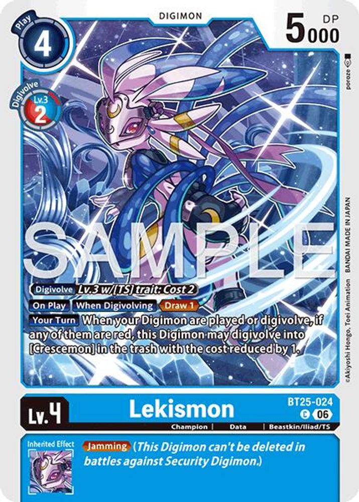 PLAYSET (4) 4x Lekismon (BT25-024) Common - Digimon Dual Revolution
