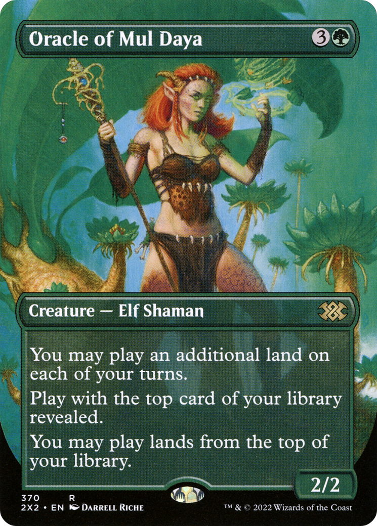 [ BL ] Oracle of Mul Daya (Borderless) #370 - RARE 2X2 - Double Masters 2022