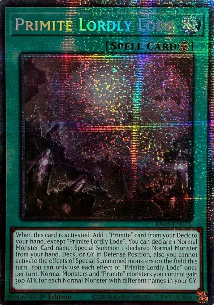 [STARLIGHT RARE] Primite Lordly Lode - (RA05-EN072) - 1st Edition