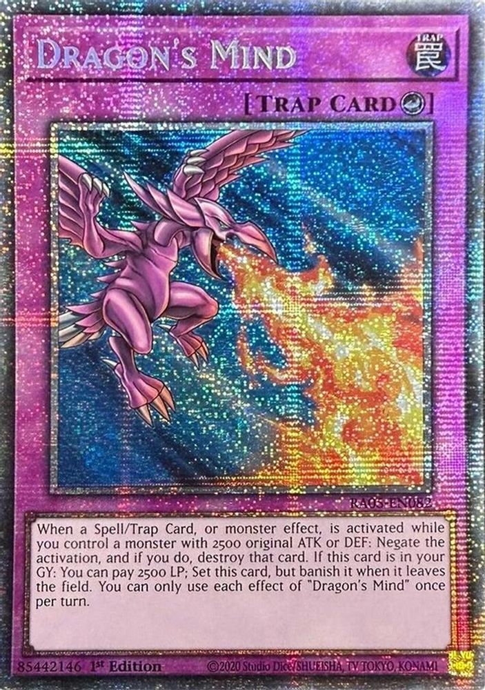 [STARLIGHT RARE] Dragon's Mind - (RA05-EN082) - 1st Edition