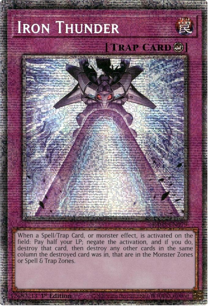 [STARLIGHT RARE] Iron Thunder - (RA05-EN079) - 1st Edition