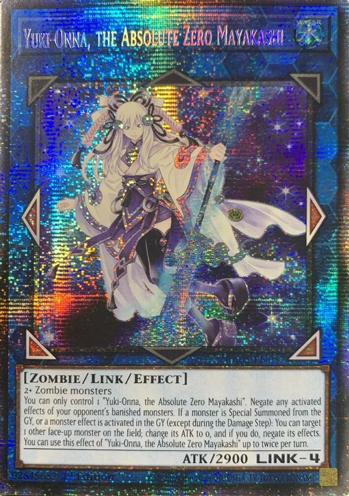 [STARLIGHT RARE] Yuki-Onna, the Absolute Zero Mayakashi - (RA05-EN057) - 1st Edition