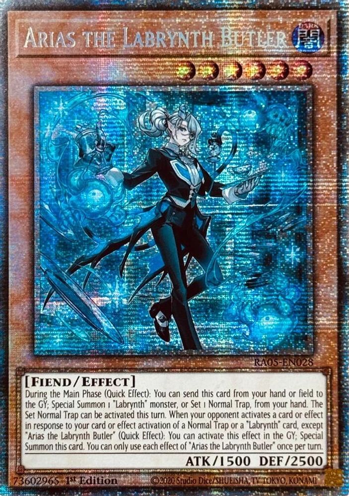 [STARLIGHT RARE] Arias the Labrynth Butler - (RA05-EN028) - 1st Edition