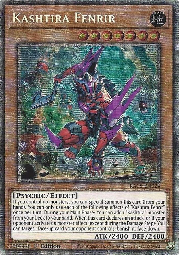 [STARLIGHT RARE] Kashtira Fenrir - (RA05-EN024) - 1st Edition