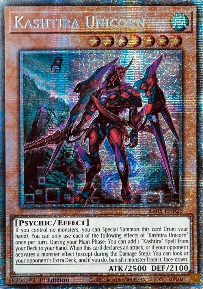 [STARLIGHT RARE] Kashtira Unicorn - (RA05-EN025) - 1st Edition